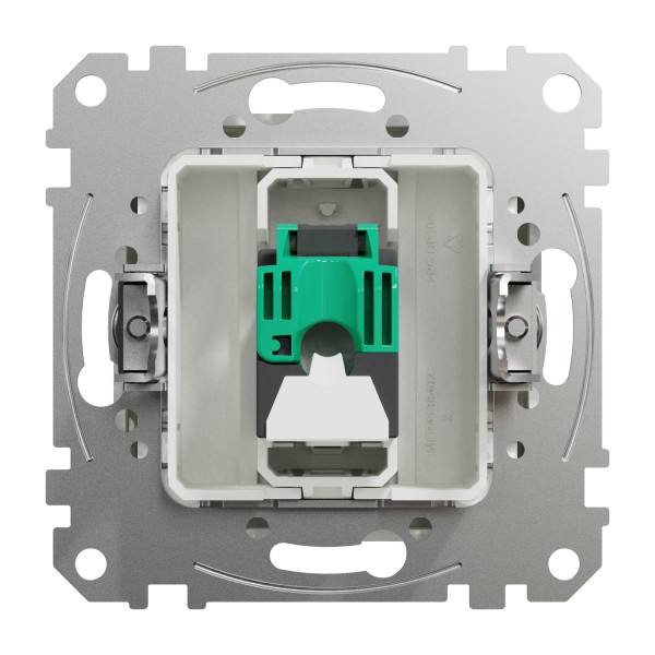 Комп'ютерна розетка RJ45, кат. 5e, неекр. UTP, Білий, Sedna Design SDD111451