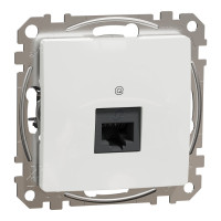 Комп'ютерна розетка RJ45, кат. 5e, неекр. UTP, Білий, Sedna Design SDD111451