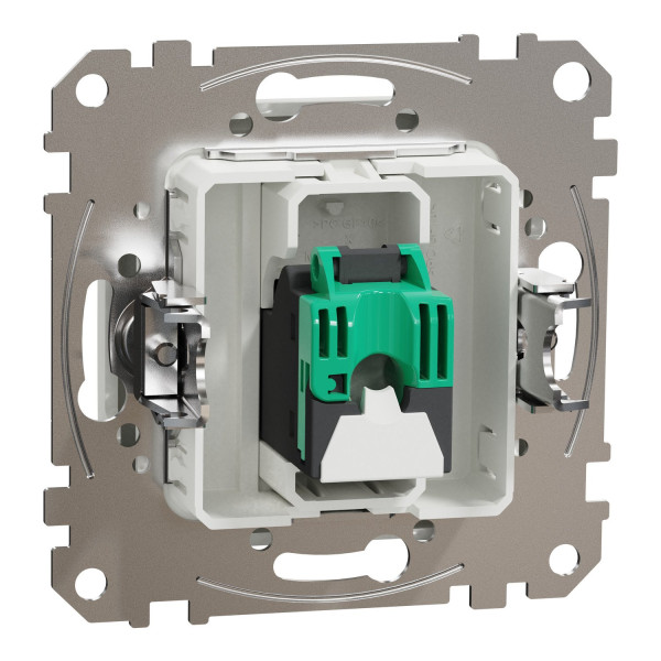 Комп'ютерна розетка RJ45, кат. 5e, неекр. UTP, Білий, Sedna Design SDD111451