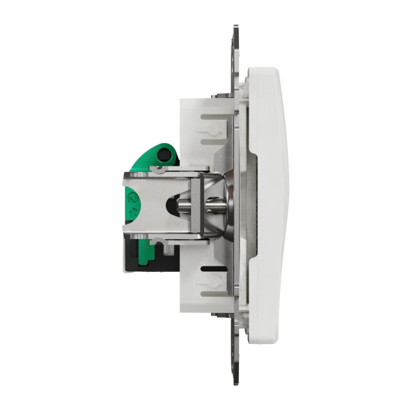 Комп'ютерна розетка RJ45, кат. 5e, неекр. UTP, Білий, Sedna Design SDD111451