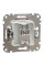 Розетка TV кінцева, 4дБ, Бежевий, Sedna Design SDD112471