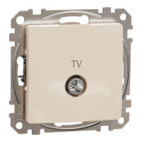 Розетка TV кінцева, 4дБ, Бежевий, Sedna Design SDD112471
