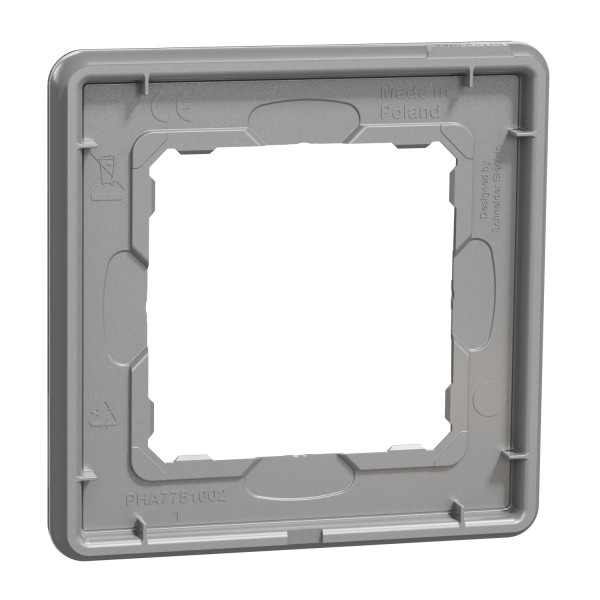 Рамка 1-постова, Біле скло, Sedna Elements SDD360801
