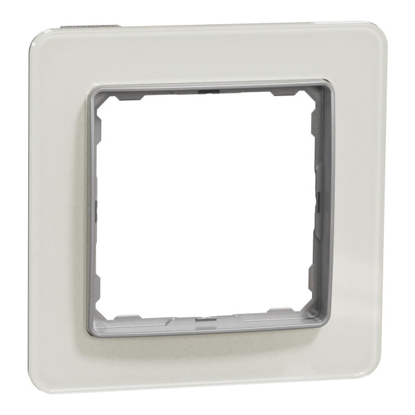 Рамка 1-постова, Біле скло, Sedna Elements SDD360801