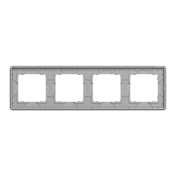 Рамка 4-постова, Біле скло, Sedna Elements SDD360804