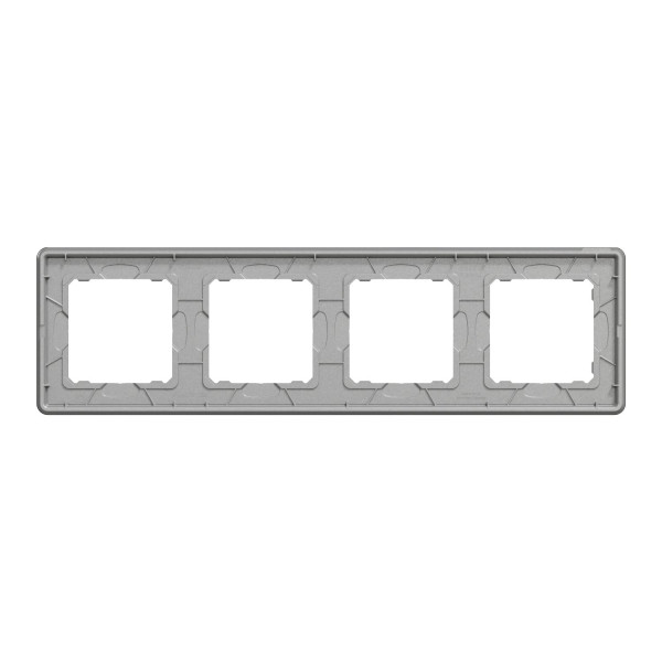 Рамка 4-постова, Чорне скло, Sedna Elements SDD361804