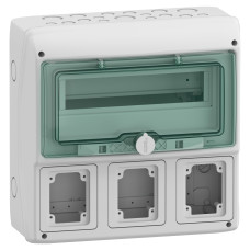 Щит MUREVA для промислових роз'ємів, 335х340х160, 12+1мод. Schneider Electric 13180