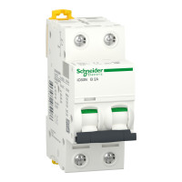 Автоматичний вимикач iC60N 2P 2A B Schneider Electric A9F73202