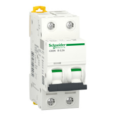 Автоматичний вимикач iC60N 2P 0,5A B Schneider Electric A9F73270