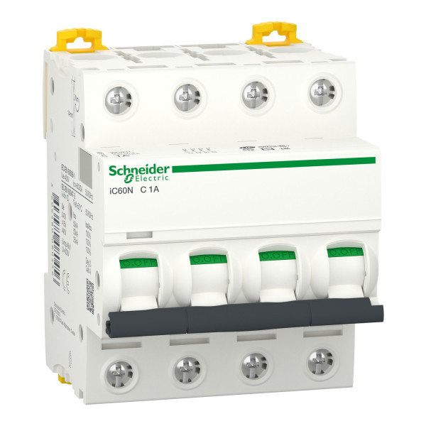 Автоматичний вимикач iC60N 4P 1A C Schneider Electric A9F74401