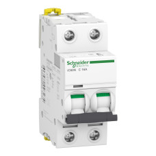 Автоматичний вимикач iC60N 2P 16A C Schneider Electric A9F79216