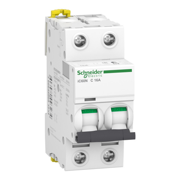 Автоматичний вимикач iC60N 2P 16A C Schneider Electric A9F79216