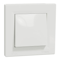 Вимикач зі ступенем захисту IP44, Білий, Asfora EPH0100221