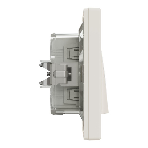 Вимикач зі ступенем захисту IP44, Кремовий, Asfora EPH0100223