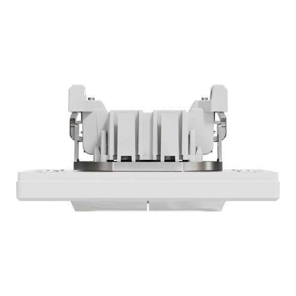 Вимикач двохклавішний, Білий, Asfora EPH0300121
