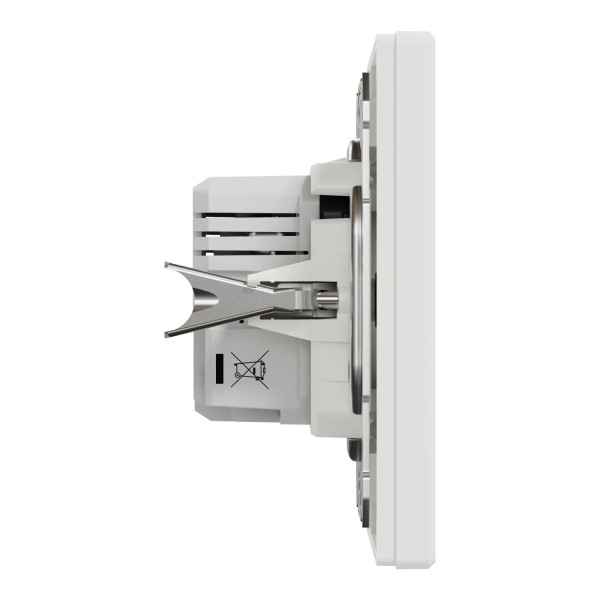Розетка USB, 2 виходи, тип А+С 2,4А, Білий, Asfora EPH2700321