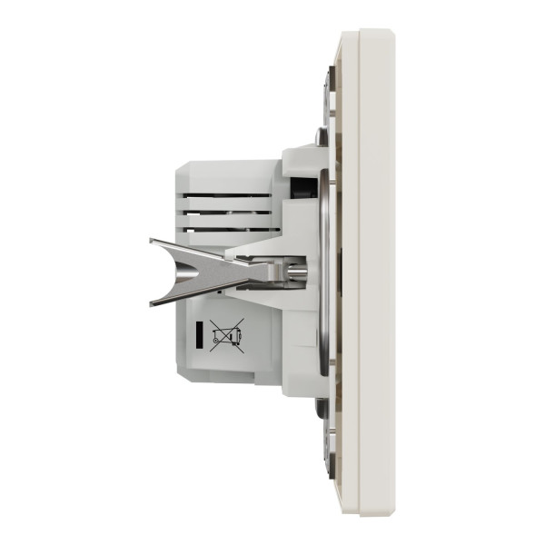 Розетка USB, 2 виходи, тип А+С 2,4А, Кремовий, Asfora EPH2700323