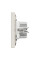 Розетка USB, 2 виходи, тип А+С 2,4А, Кремовий, Asfora EPH2700323