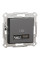 Розетка USB, 2 виходи, тип А+С 2,4А, Антрацит, Asfora EPH2700371