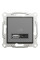 USB розетка А+С, 3 А, 45 Вт, антрацит, EPH2700471