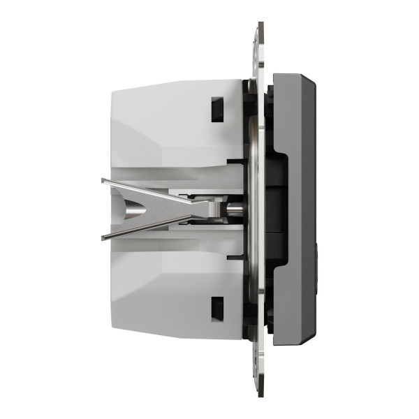 USB розетка А+С, 3 А, 45 Вт, антрацит, EPH2700471