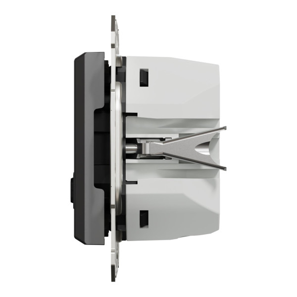 USB розетка А+С, 3 А, 45 Вт, антрацит, EPH2700471