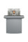 Розетка з заземленням, з кришкою та шторками, IP44, Сталь, Asfora, EPH3100362