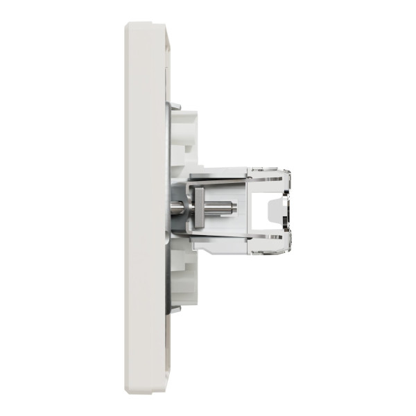 Розетка комп'ютерна, RJ45, кат.5е, UTP, Кремова, Asfora EPH4300123