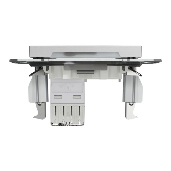 Розетка комп'ютерна, RJ45, кат.5е, UTP, Алюміній, Asfora, EPH4300161