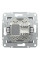 Розетка комп'ютерна, RJ45, кат.5е, UTP, Сталь, Asfora, EPH4300162