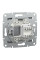 Розетка комп'ютерна, RJ45, кат.5е, UTP, Сталь, Asfora, EPH4300162