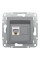 Розетка комп'ютерна, RJ45, кат.5е, UTP, Сталь, Asfora, EPH4300162