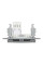 Розетка комп'ютерна, RJ45, кат.5е, UTP, Сталь, Asfora, EPH4300162