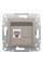 Розетка комп'ютерна, RJ45, кат.5е, UTP, Бронза, Asfora, EPH4300169