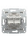 Розетка комп'ютерна, RJ45, кат.5е, UTP, подвійна, Бронза, Asfora, EPH4400169