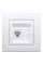Розетка комп'ютерна, RJ45, кат.6, UTP, Біла, Asfora EPH4700121