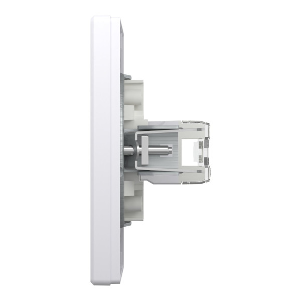 Розетка комп'ютерна, RJ45, кат.6, UTP, Біла, Asfora EPH4700121