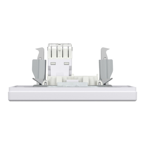 Розетка комп'ютерна, RJ45, кат.6, UTP, Біла, Asfora EPH4700121