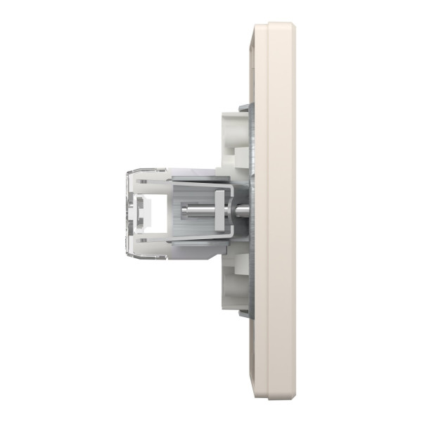 Розетка комп'ютерна, RJ45, кат.6, UTP, Кремова, Asfora EPH4700123