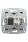 Розетка комп'ютерна, RJ45, кат.6, UTP, Антрацит, Asfora, EPH4700171
