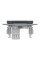 Розетка комп'ютерна, RJ45, кат.6, UTP, Антрацит, Asfora, EPH4700171