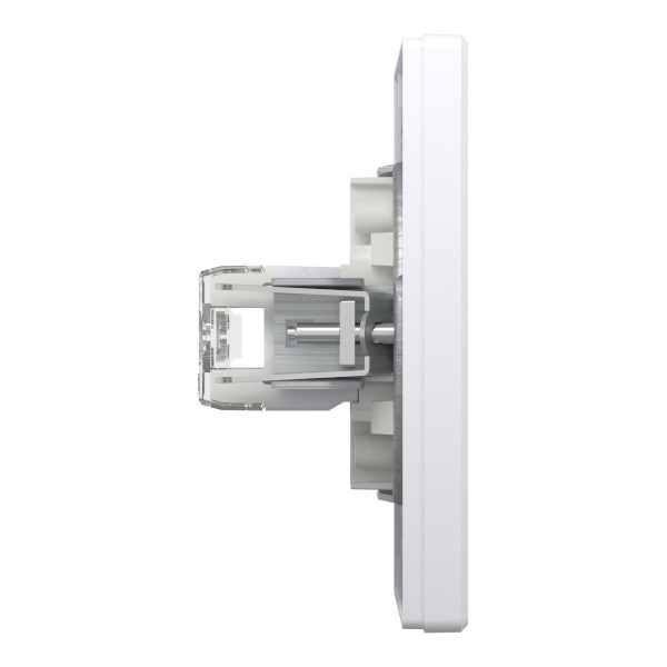Розетка комп'ютерна, RJ45, кат.6, UTP, подвійна, Біла, Asfora EPH4800121