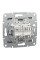 Розетка комп'ютерна, RJ45, кат.6, UTP, подвійна, Сталь, Asfora, EPH4800162