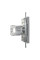 Розетка комп'ютерна, RJ45, кат.6, UTP, подвійна, Сталь, Asfora, EPH4800162