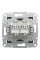 Розетка комп'ютерна, RJ45, кат.6, UTP, подвійна, Антрацит, Asfora, EPH4800171