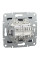 Розетка комп'ютерна, RJ45, кат.6, UTP, подвійна, Антрацит, Asfora, EPH4800171