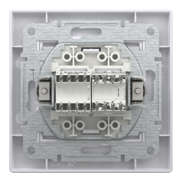 РОЗЕТКА КОМП'ЮТЕРНА RJ45 КАТ. 5Е І ТЕЛЕФОННА РОЗЕТКА RJ12 БІЛА ASFORA, EPH4900121