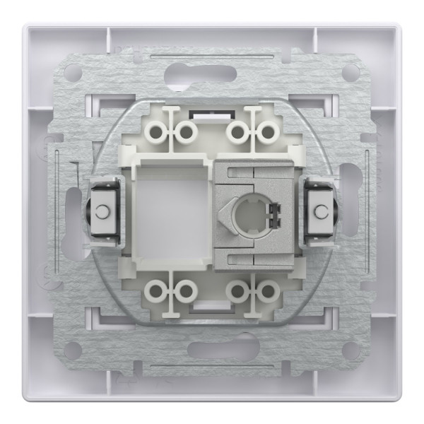 Розетка комп'ютерна, RJ45, кат.5е, STP, Біла, Asfora EPH5000121