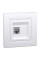 Розетка комп'ютерна, RJ45, кат.5е, STP, Біла, Asfora EPH5000121