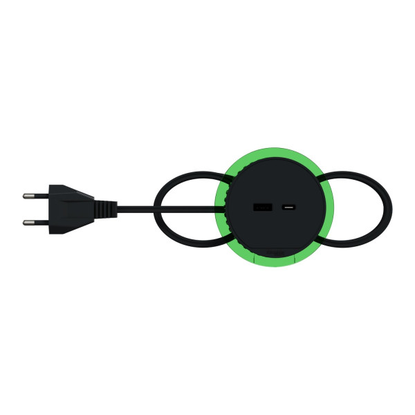 Розетка USB для зарядки в стіл, антрацит, Schneider Electric INS44009